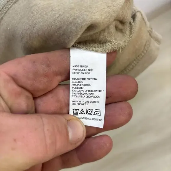 G.H. Bass & Co. Men's Quarter-Zip Fleece Pullover-Sz: XL- Clr: Taupe - Picture 4 of 6